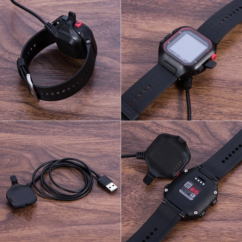 USB зарядное устройство док-станция Колыбель кабель для Garmin Forerunner 25 Часы размер L/S