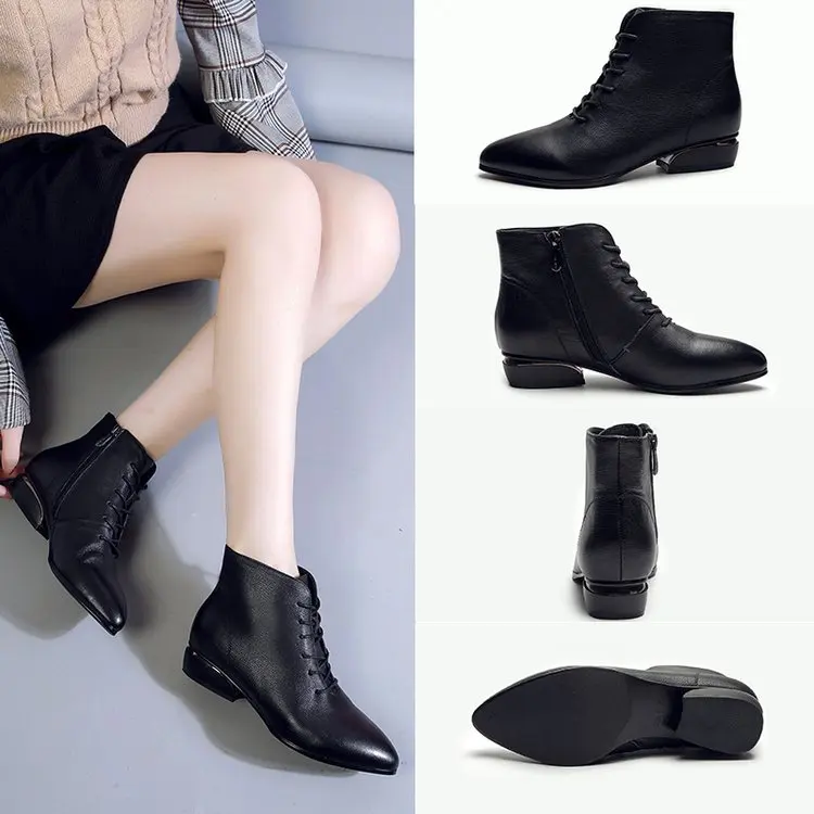 LIHUAMAO/женские ботильоны в стиле ретро полуботинки со шнуровкой Оксфордском с