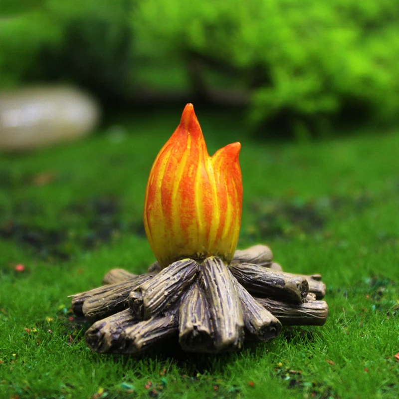 

4pcs Resin Drunk Gnomes Miniature Ornaments Set Fairy Garden Mini Dwarf Bonfire Statues For Planter Flowerpot Decor Crafts