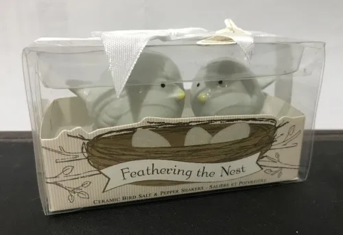 40 шт./лот = 20 коробок Детские сувениры из перьев в гнезде Керамические любящие