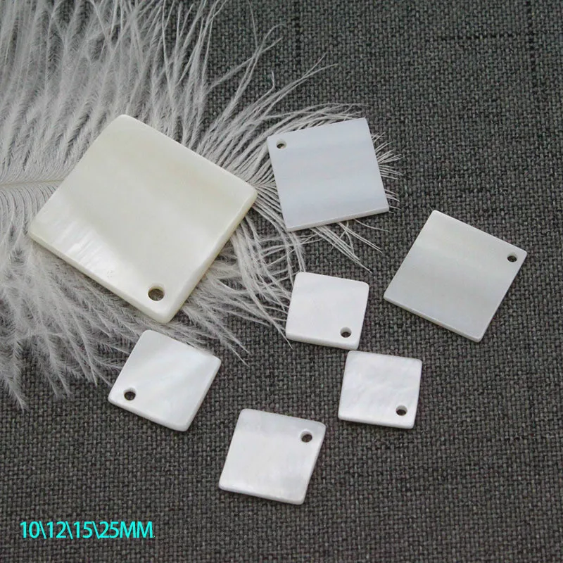 5 звёзд натуральная пресноводная ракушка квадратная подвеска изготовление