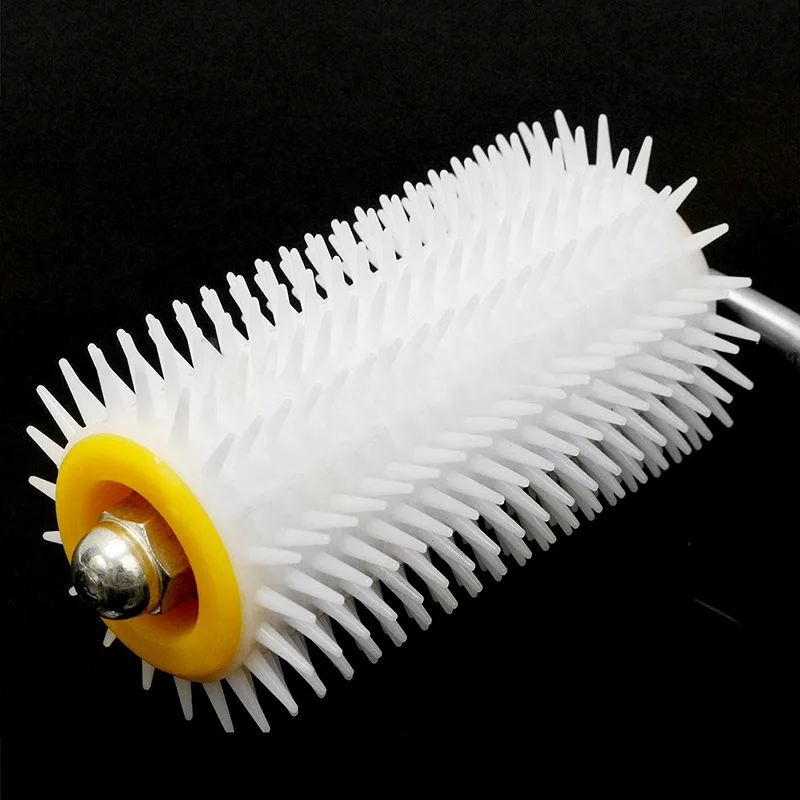 Пластиковый игольчатый ролик с деревянной ручкой-оборудование для пчеловодства