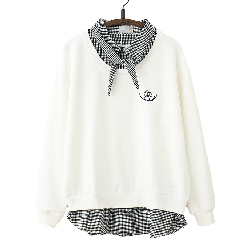 Милые толстовки с мультяшным принтом женские свитшоты милым рукавом