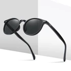 Солнцезащитные очки HD поляризационные для мужчин и женщин UV-400, Классические брендовые дизайнерские солнечные очки в круглой оправе в стиле ретро