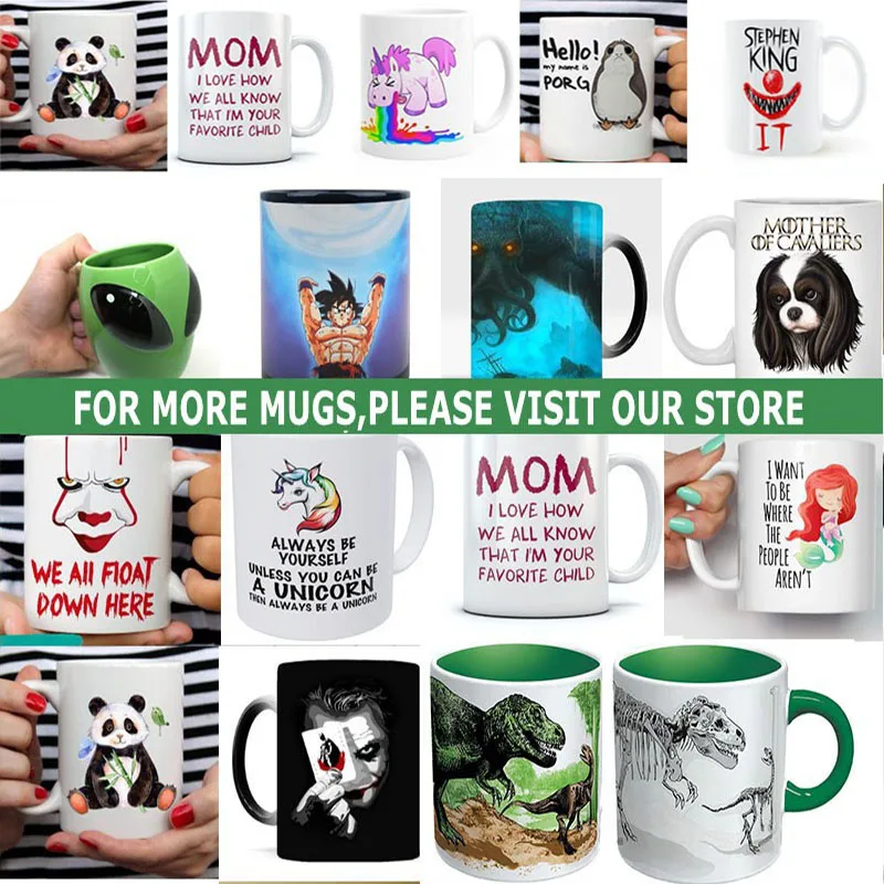 Белая керамическая кофейная кружка с пародией ламы только что убила человека 11