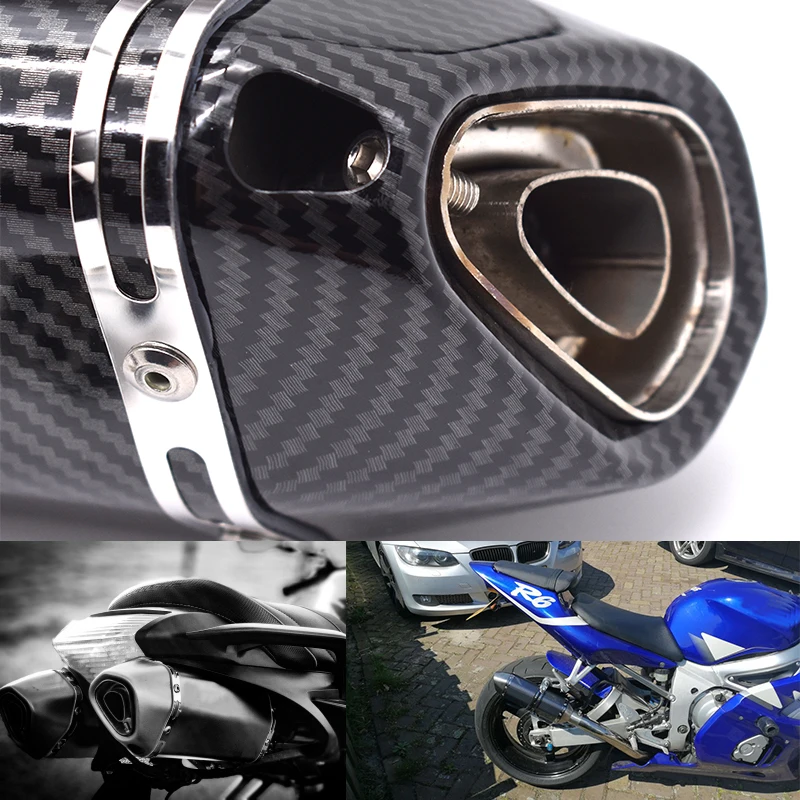 

Motorcycle Exhaust pipe Modified Muffler 36 51mm Universal For Kawasaki ZX10R ZX6R Z1000SX Z1000 Z750R Z800 Z900 ZX1400 ZX14R