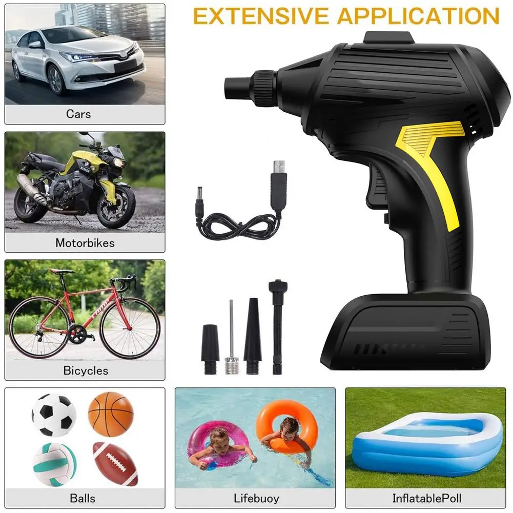comprar Compressor De Ar Portátil 150psi Sem Fio Pneu Inflator Bomba Compressor De Ar Do Carro Com Lâmpada Led Para Pneus Suv Caminhão