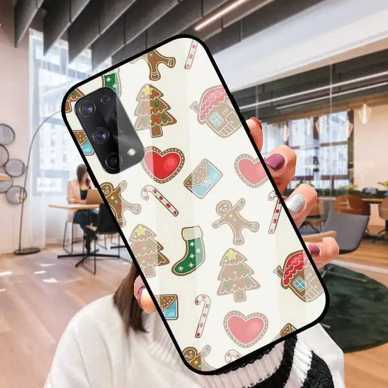 RUICHI Рождественский подарок для Oppo R9 11 17 PRO F5 7 9 A5 37 57 59 83 стеклянный корпус |
