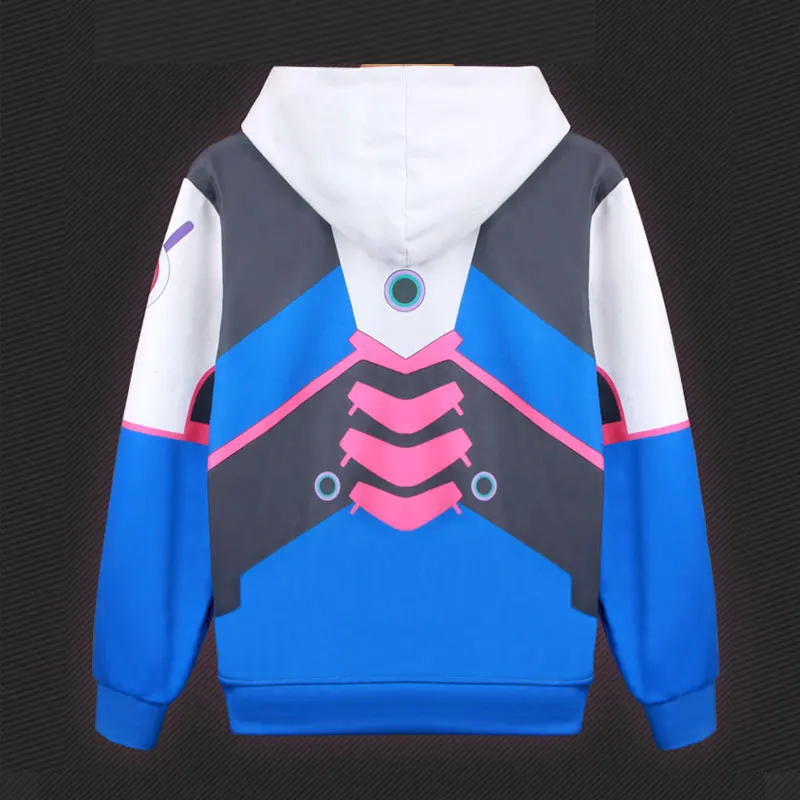 DM COS Новый Аниме Overwatch Косплей свитер пальто DVA Song Hana с капюшоном на молнии для