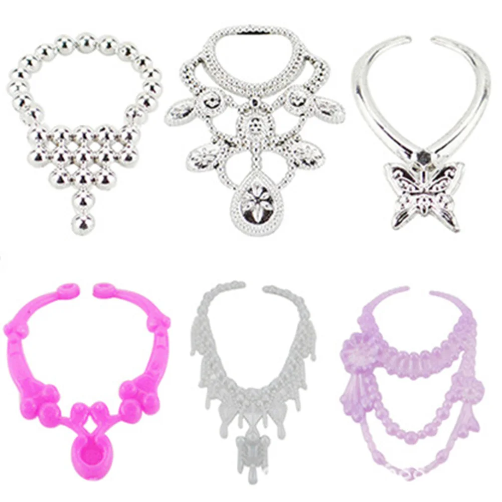 

20pcs Doll Accessories Set Short Skirts Necklaces Glasses Doll Clothes Kit