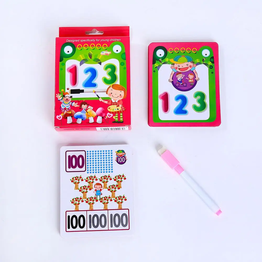 Детские развивающие игрушки обучающие флэш карты со стираемой ручкой алфавит с