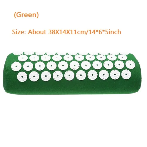 Green Новая акупунктурная массажная подушка, снимающая боль в теле, стресс, акупрессура, подушка, массаж тела, хлопковая Подушка, массажер - Цвет: Green