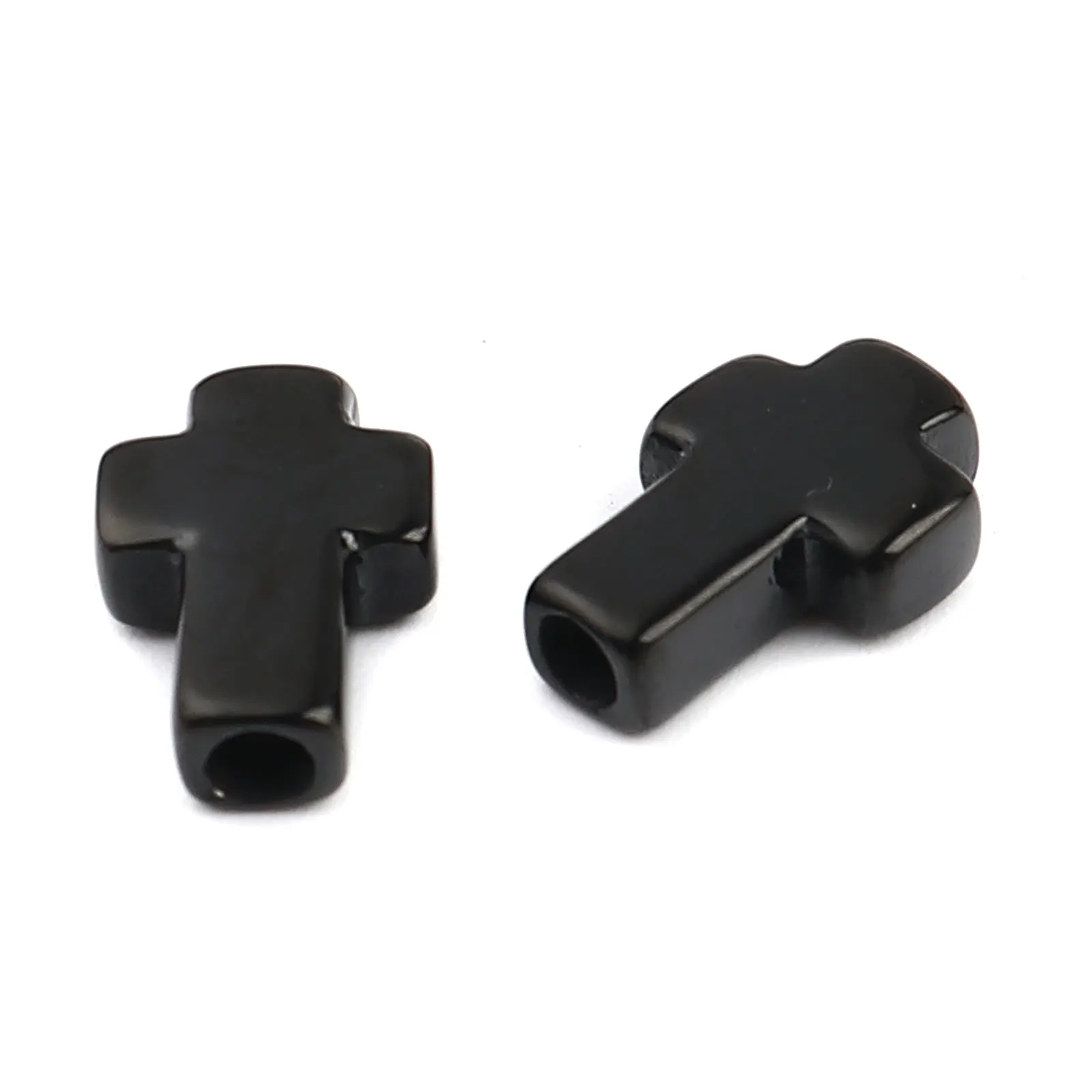 1 шт. религиозные бусины из нержавеющей стали крест серебряный цвет DIY фурнитура 14