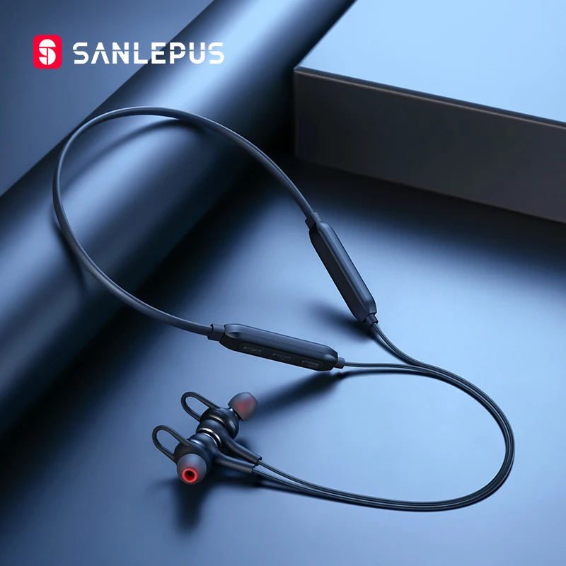 Беспроводные наушники SANLEPUS 5 0 Bluetooth спортивные стереонаушники для бега гарнитура