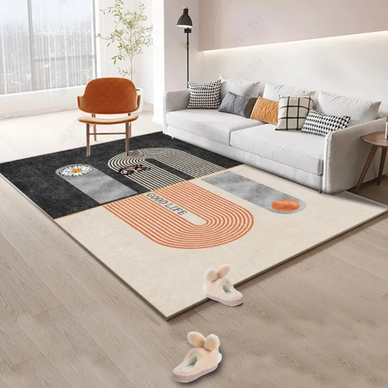 

Modern Carpet Living Room Tea Table Floor Mat Luxury Geometric Lines Carpets Home Bedroom Cloakroom Blanket Hotel Sofa Rug Mats
