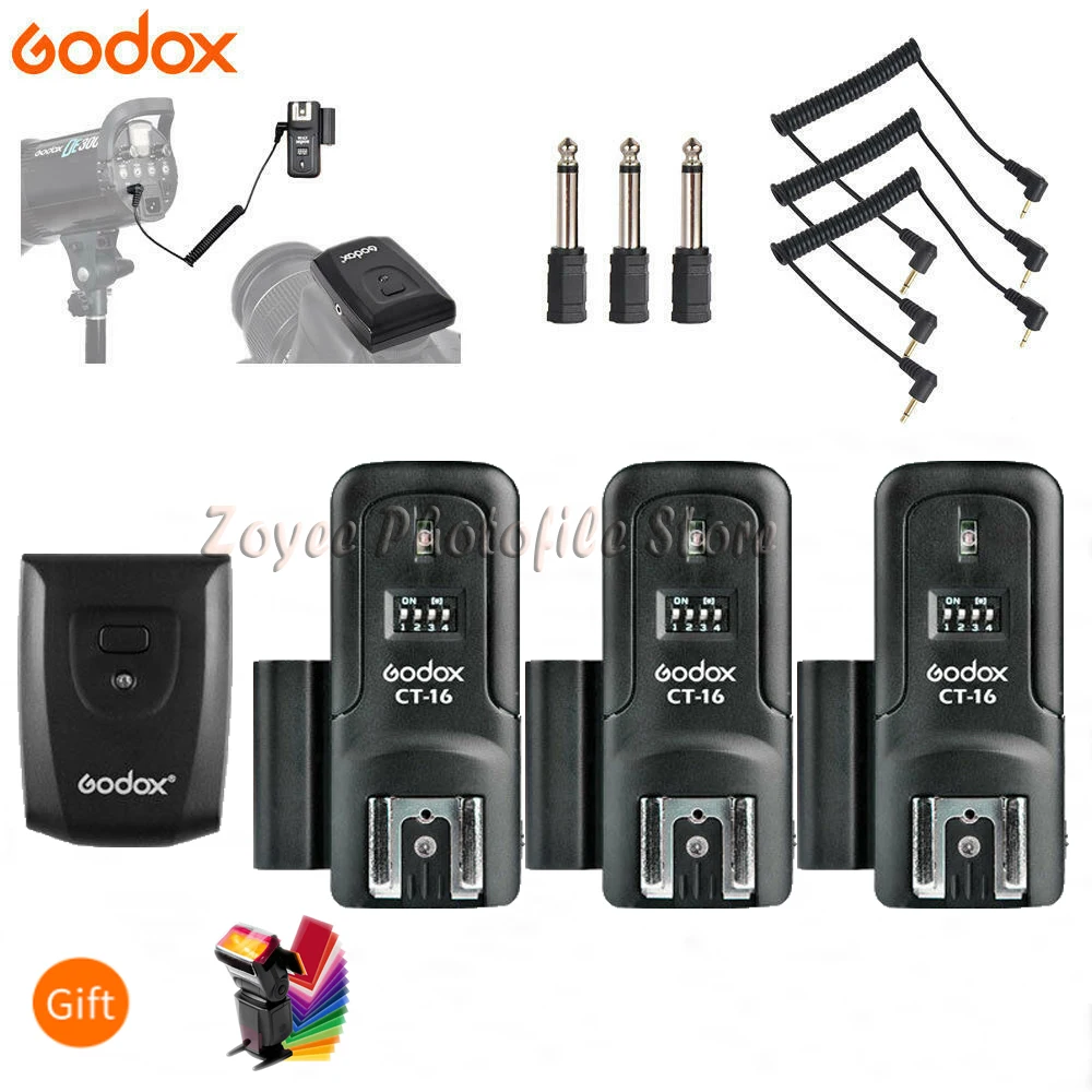Godox CT-16 16 каналов беспроводной Радио вспышка триггер передатчик+ приемник CT16 Набор для Canon Nikon Pentax Studio Speedlite Flash