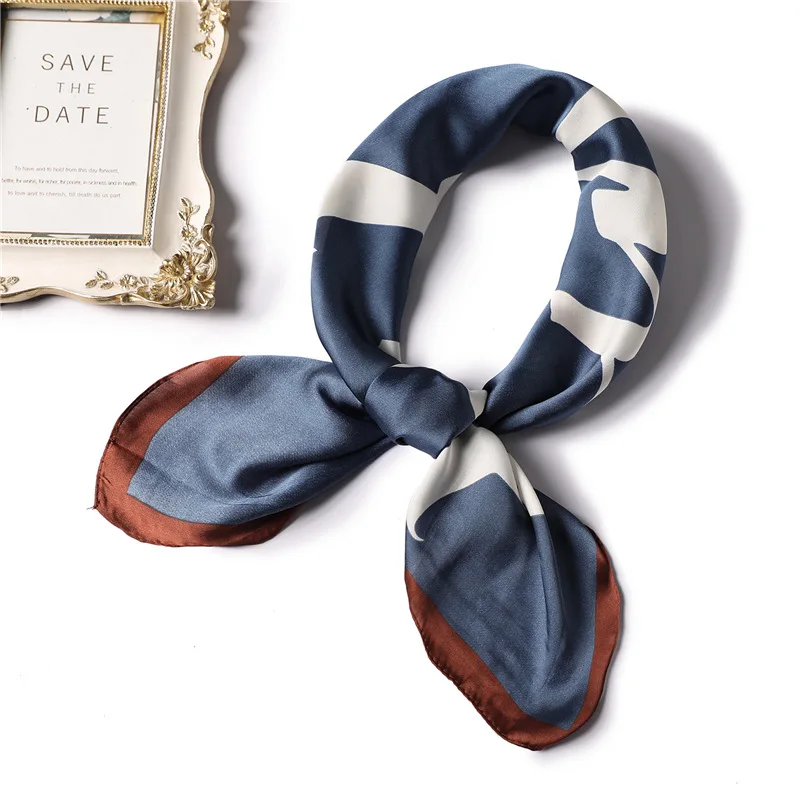 Горячая Распродажа женский квадратный шелковый шарф с принтом suqare стильная