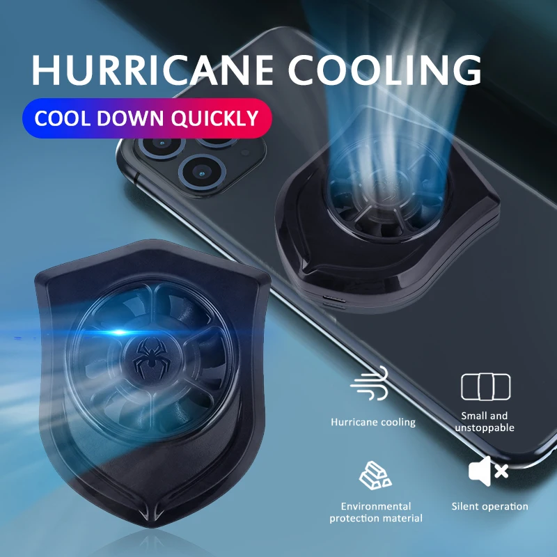 

5V/1A USB Power Mobile Phone Cooler Smart Phone Radiator Physical Refrigeration Cooler 4700 Turn/min Suction Cups Cooling Fan