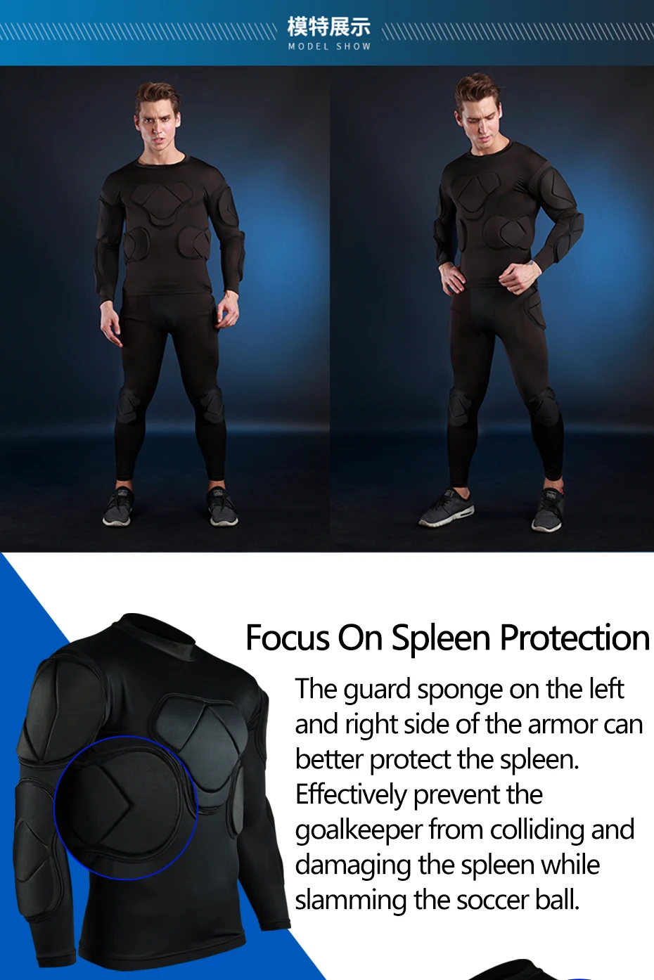 Новая Профессиональная форма вратаря футбольное тренировочное оборудование футбольный шлем EVA толстая губка защитное оборудование вратаря