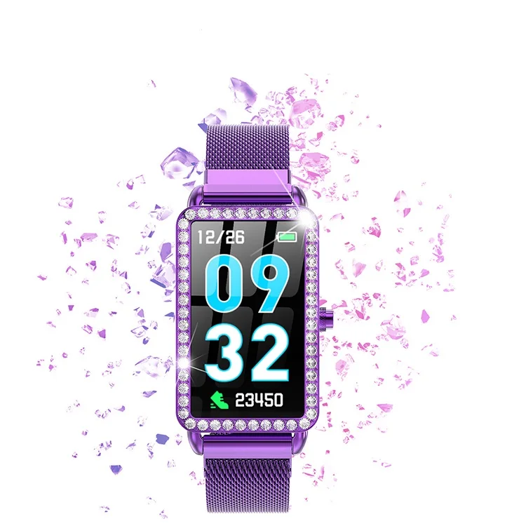 Женские умные часы Подарочный браслет женский спортивный со стразами Bluetooth Android