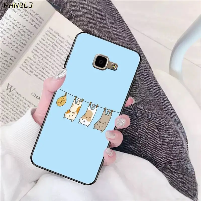 

FHNBLJ Kawaii Molang Cartoon Anime cat Soft Silicone TPU Phone Cover for Samsung A10 20s 71 51 10 s 20 30 40 50 70 A30s cover