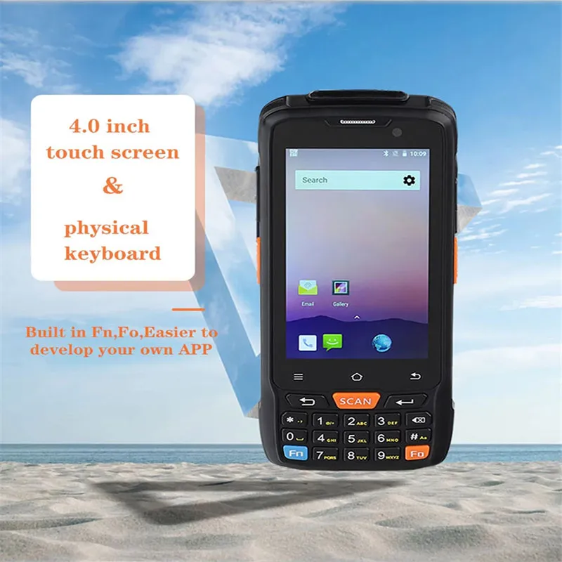 PDA сканер штрих кода 40L промышленный Ручной терминал NFC USB OTG считыватель кодов 1D 2D