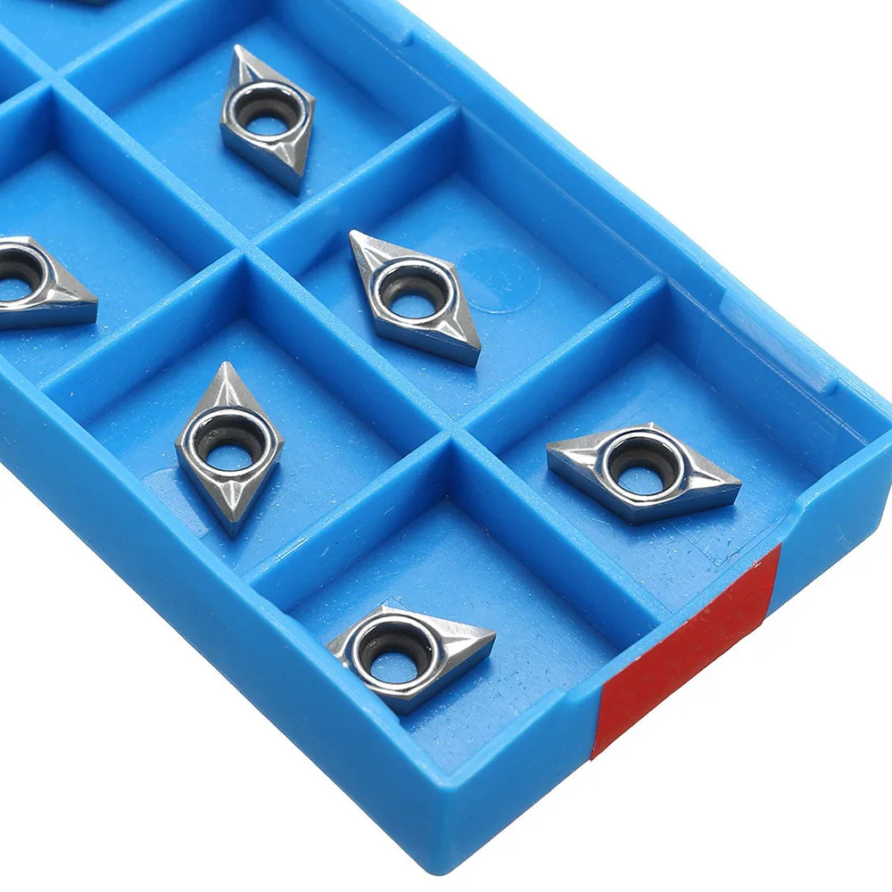 

10Pcs DCGT0702-AK H01 / DCGT21.51-AK H01 Inserts for Aluminum Turning Tool Holder Cutter