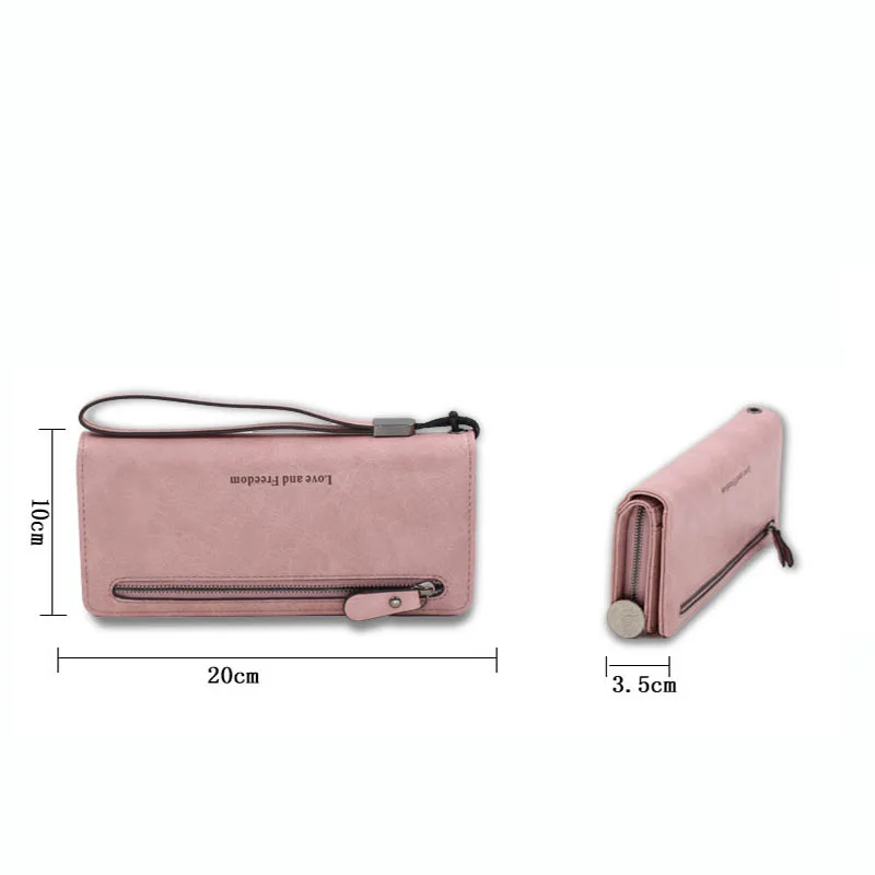 Женский кошелек из искусственной кожи вместительные дамские сумочки для