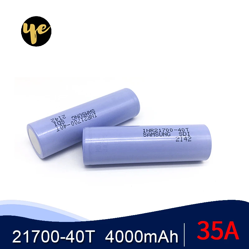 6 шт. inr21700 40T 4000mAh 3 7 V 21700 батарея питания 35A отвертка гаджеты электронная сигарета