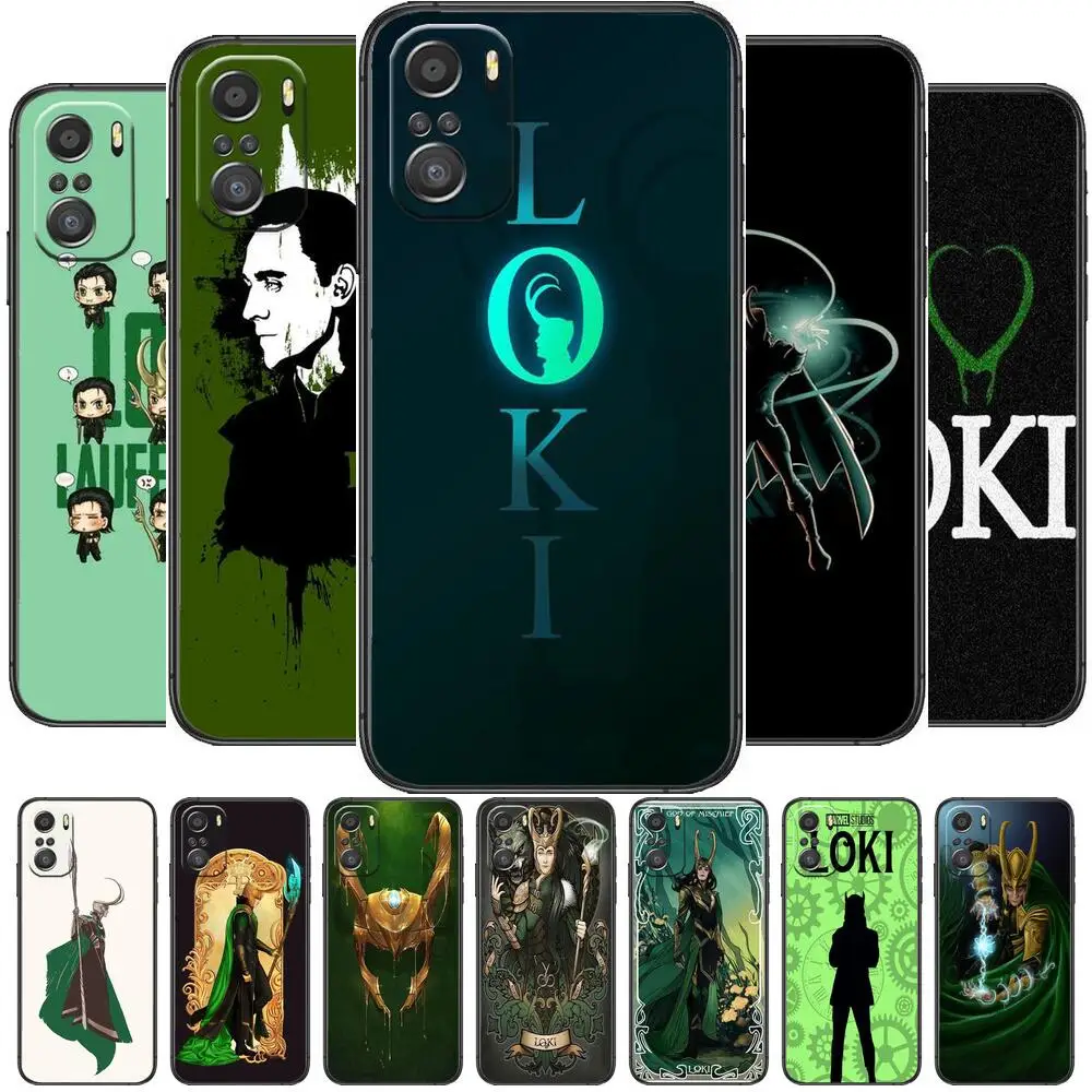 

cartoon Loki cartoon Phone Case For XiaoMi Redmi Note 10 9 9s 8 7 6 5 A Pro s T Black Cover Silicone Back Pre style