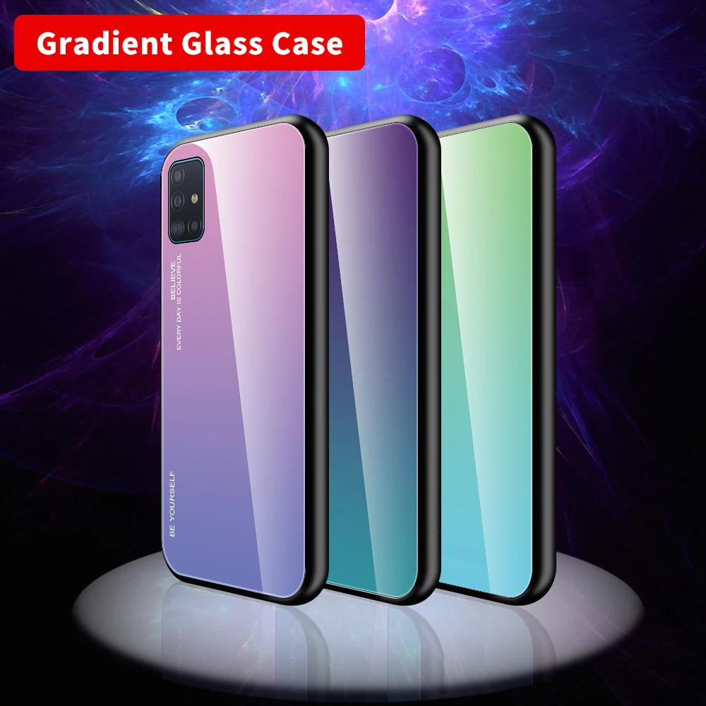 Защитный чехол для Samsung Galaxy S20 Plus Ultra A51 A71 A50 A70 из закаленного стекла защитный с