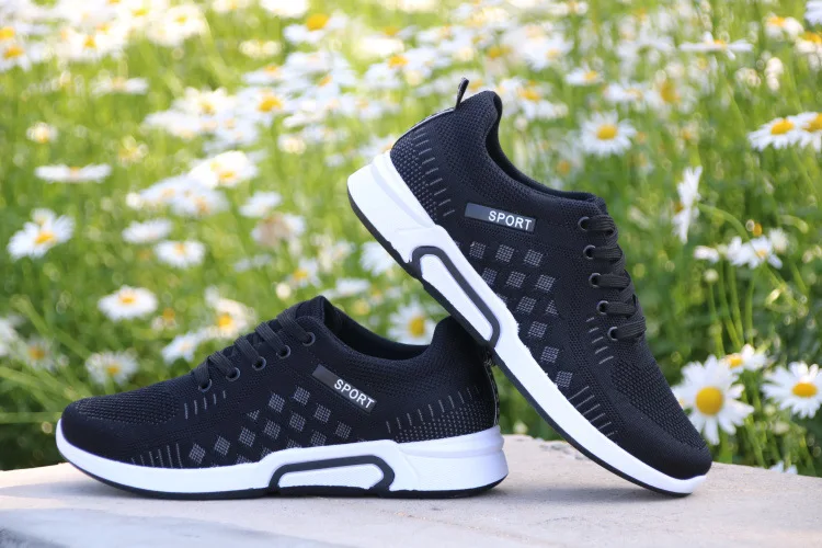 Продвижение Flyknit Мужская обувь повседневные сетчатые кроссовки мужские лоферы дышащие удобные Zapatos De Hombre Повседневная Уличная обувь