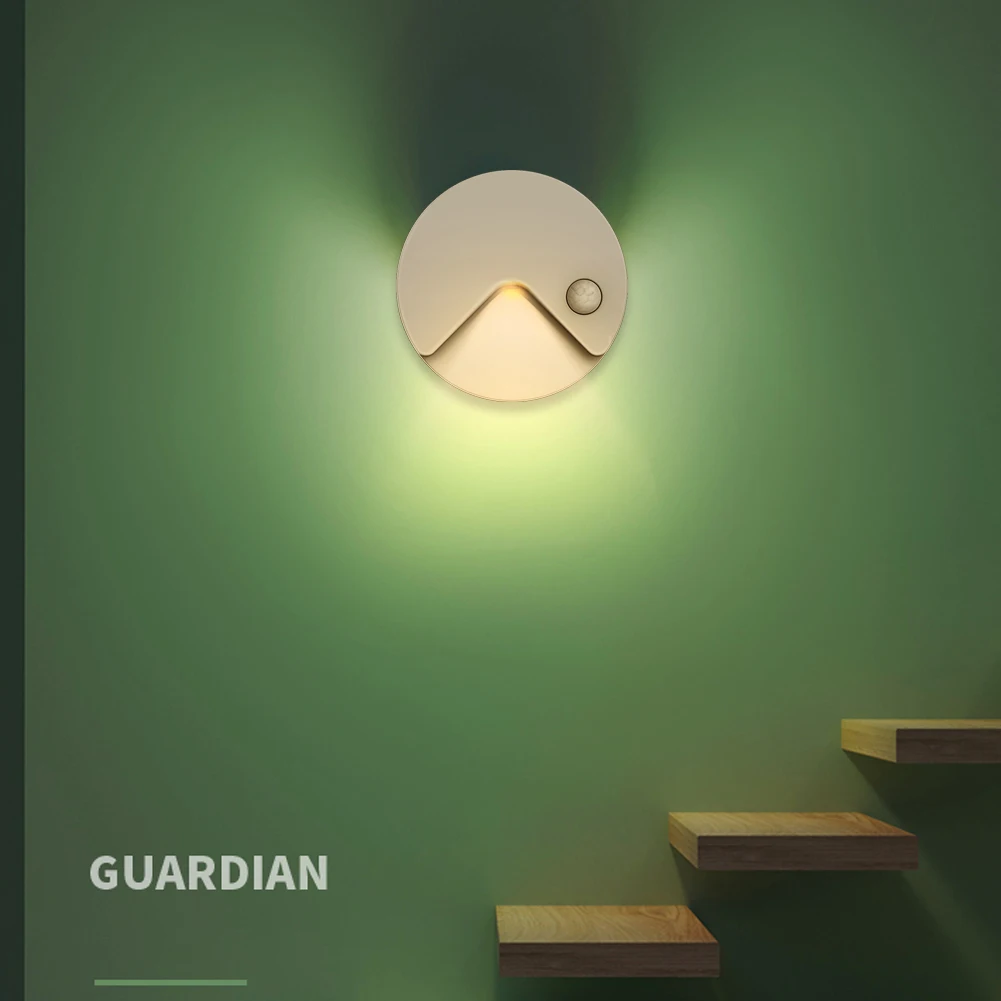 

Multifunction High Brightness LED Induction Wardrobe Closet Bedroom Corridor Round Lamps Home Decor Step Stairs Night Lights