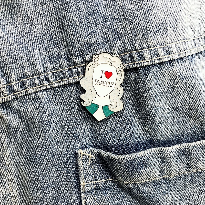 Брошь в виде фигурки хогварта эмалированный штифт булавки и броши значок для