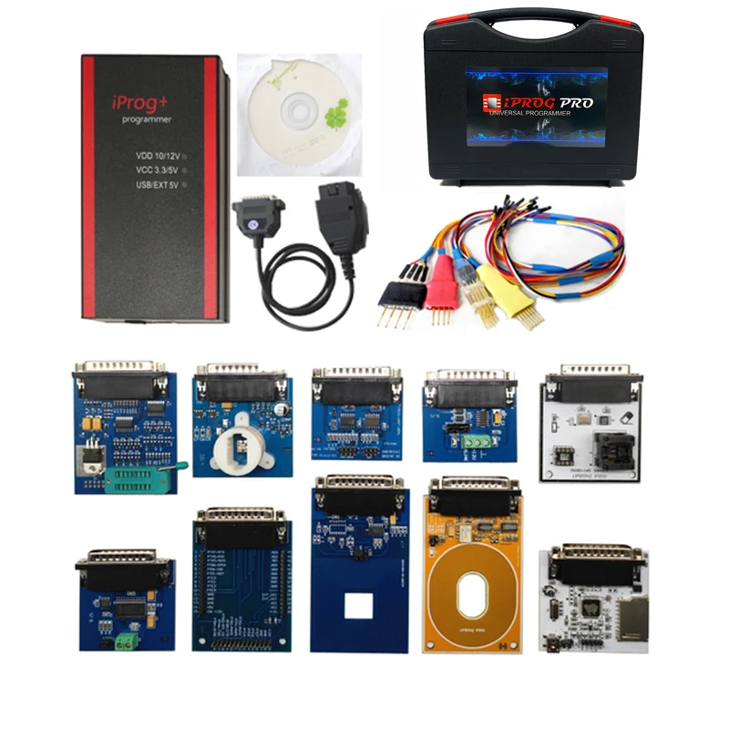 Новейший Iprog Pro V87 полный с адаптерами зонда поддержка IMMO + пробег подушка