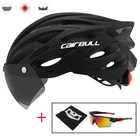 Цельный велосипедный шлем, велосипедный шлем с задним фонарем, мотоциклетный шлем со съемными линзами, шлем для горного и дорожного велосипеда, Casco Bicicleta