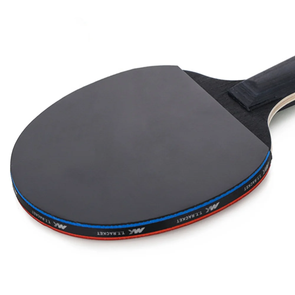

2pcs 3 Star Red Carbon Fiber Table Tennis Racket Double Pimples-in Pingpong Racket with 3 Table Tennis Balls for Teenager Player