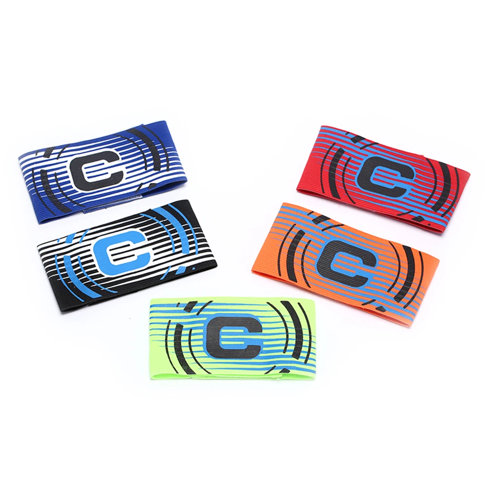 

High Quality Adjustable Soccer Arm Band Leader Competition Football Captain Armband Professional Sports Stick Twine
