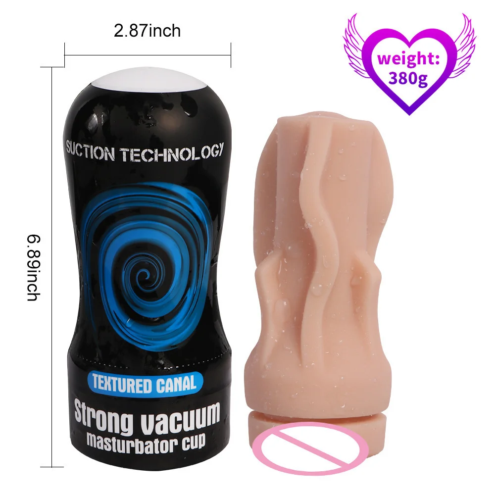 

Male Masturbation Cup Silicone Aircraft Cup Sex Toys For Men Hand-held Penis Glans Training Masturbator For Adult 18 Sexy Shop