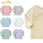 Детское нижнее белье, 100% хлопок, нижнее белье для новорожденных, футболки для малышей от 0 до 6 месяцев, одежда для маленьких мальчиков, демисезонное нижнее белье для девочек и детей