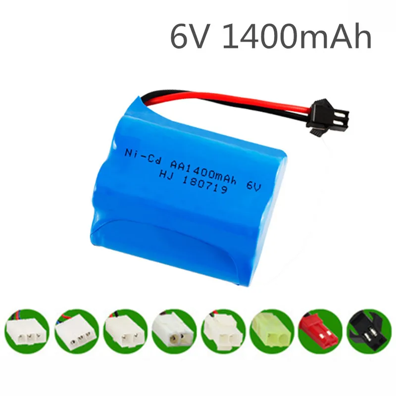 

6V 1400mah Ni-CD Rechargeable Battery For Rc toys Cars Tanks Trains Robots Boats Guns Ni-CD AA 6v Battery