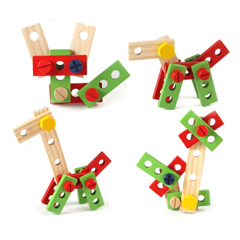 Детская деревянная игрушка многофункциональная сборка планшетов Монтессори для