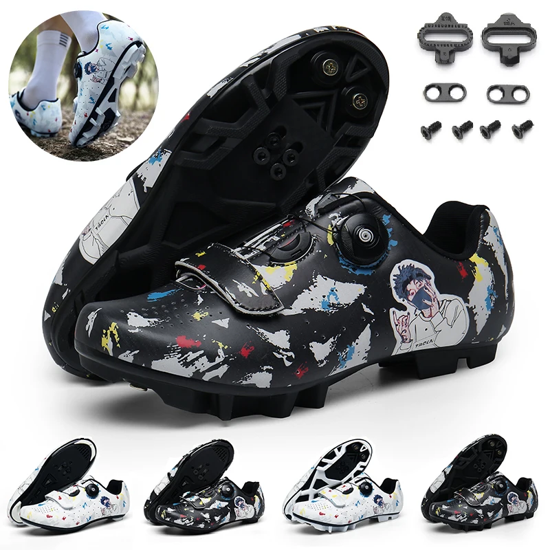 

New Arrive Cycling Shoes MTB Road Bike Shoes Men Breathable Self-Locking Bicycle Shoes Professional Cycling Sports Footwear