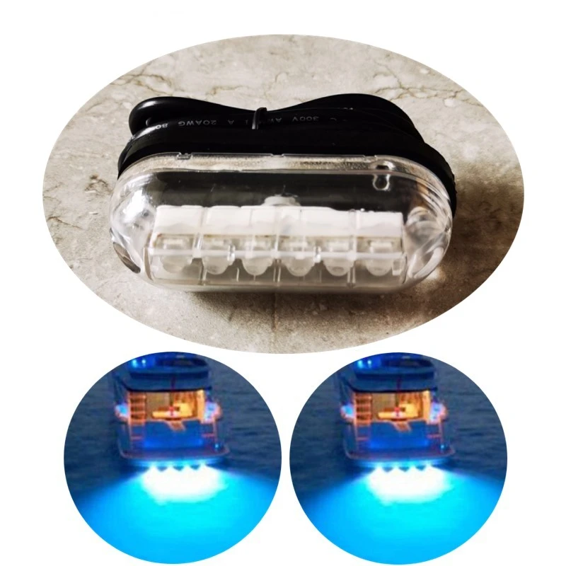 

Ходовые огни для лодки, 2 шт., 12 В, сигнальные лампы, подводные огни, аксессуары для морских кораблей и яхт, красный, белый, зеленый, синий цвета