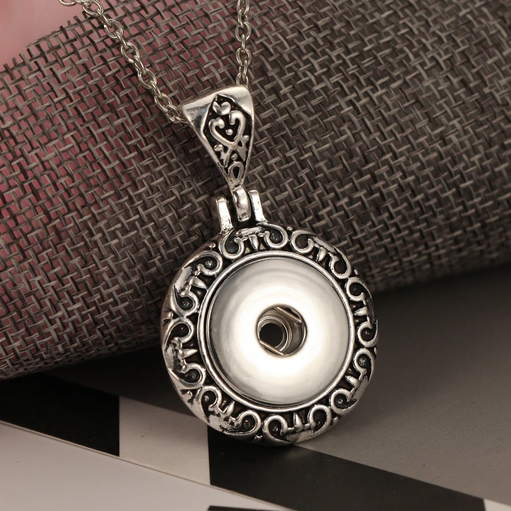 Новые винтажные ювелирные изделия с защелкой металлические кнопки ожерелья 18 мм