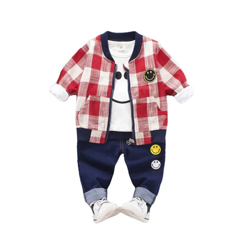 Новинка Сезон весна осень Детская хлопковая одежда для мальчиков и девочек