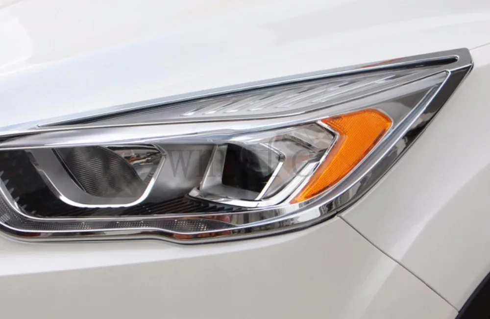 Подходит для Ford Escape Kuga 2017 2018 2019 ABS Хромированная передняя и задняя фонариковая