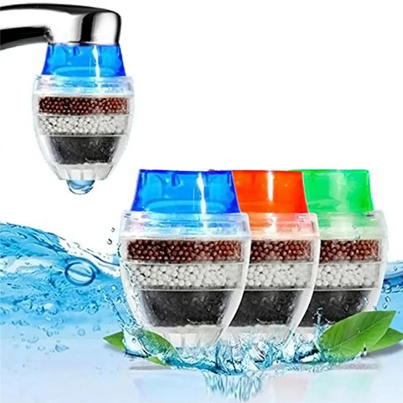 

Home Water Tap Clean Purifier 5 Layers Activated Carbon Water Purifier Filter Activated Carbon Anti Splash Water Saving Purifier