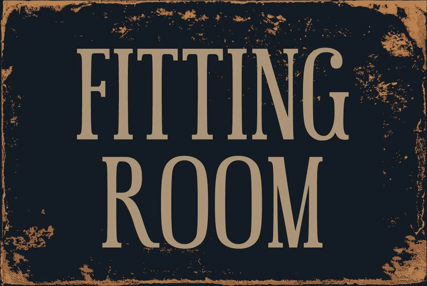 

StickerPirate Fitting Room 8” x 12” Vintage Aluminum Retro Metal Sign VS487