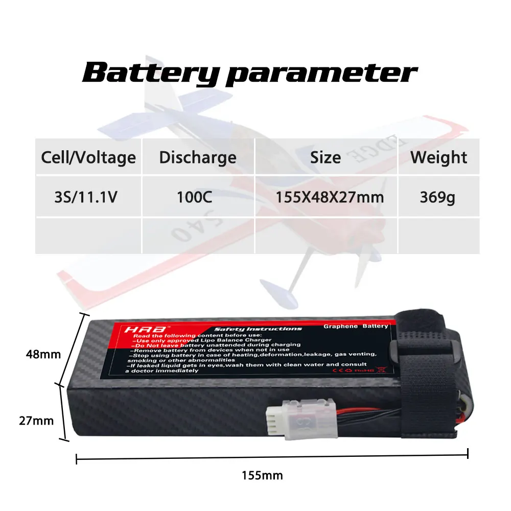 2 шт hrb графеновый 3s 111 в 5000 мач литий